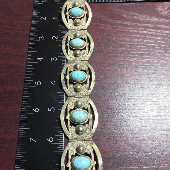 Gemstone vintage bracelet. Marked. - Picture 7 of 7